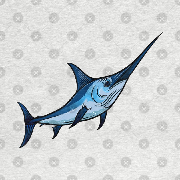 Swordfish by Sticker Steve